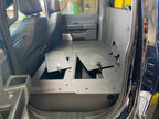 Ford Super Duty Ford - F250-F550 - 2023-Present - 5th Gen. Crew Cab - Second Row Seat Delete Plate System with Factory B&O Subwoofer Center Wall with Exterior Port