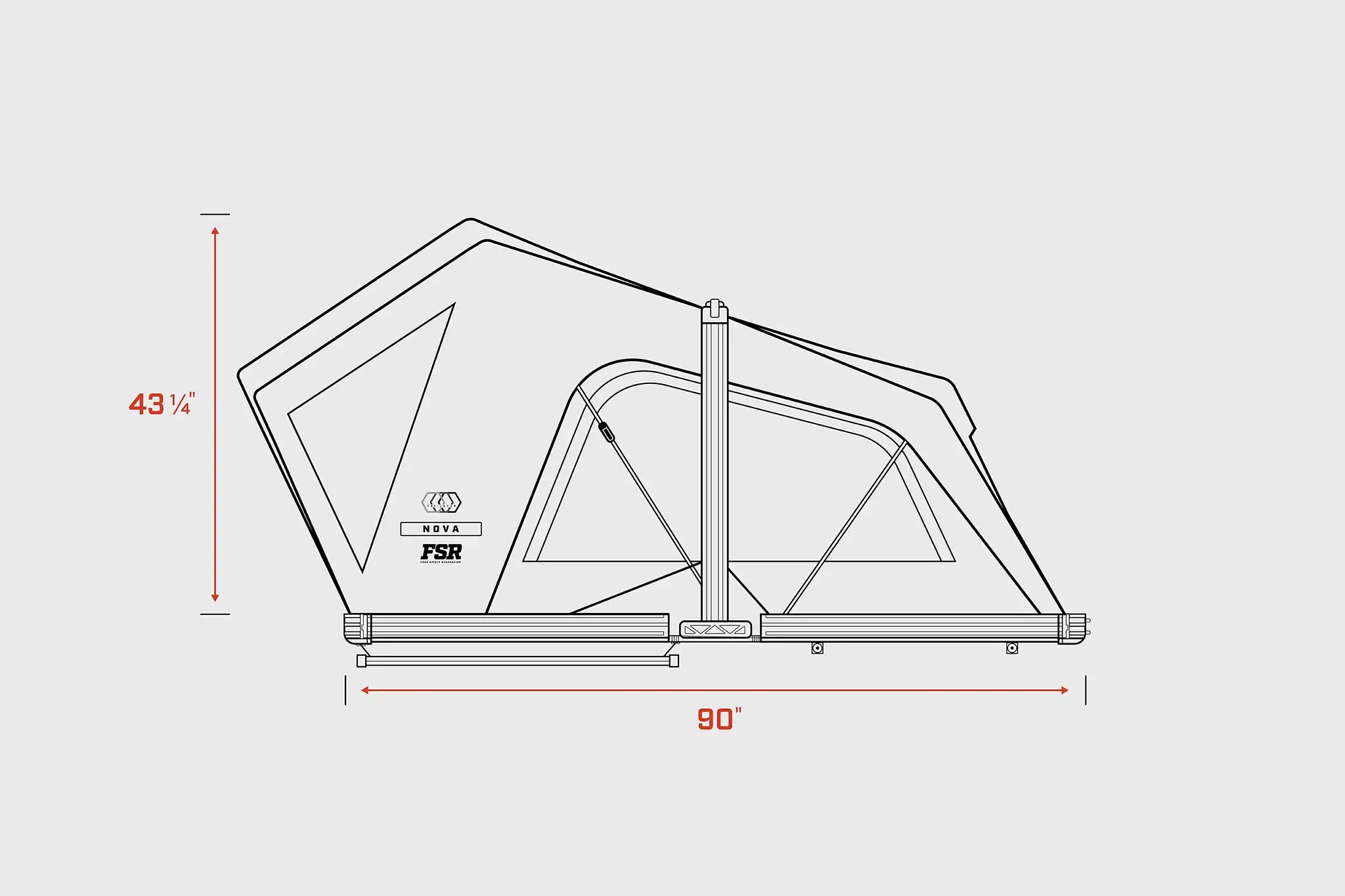 Free Spirit Recreation Nova King - Rooftop Tent