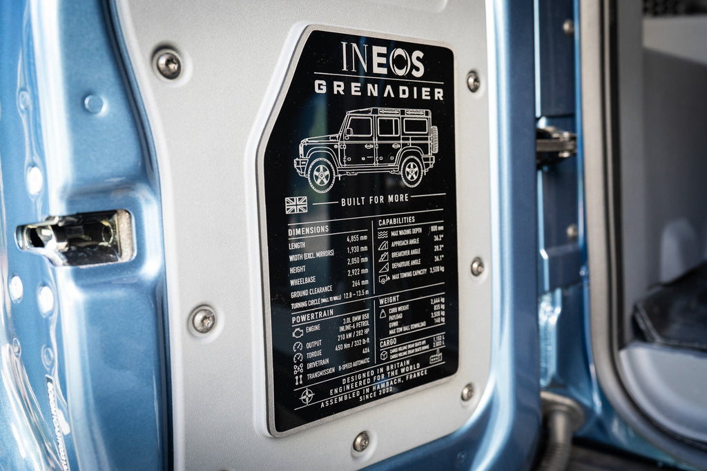Spec Plate for Cargo Door - 2024+ Grenadier Station Wagon