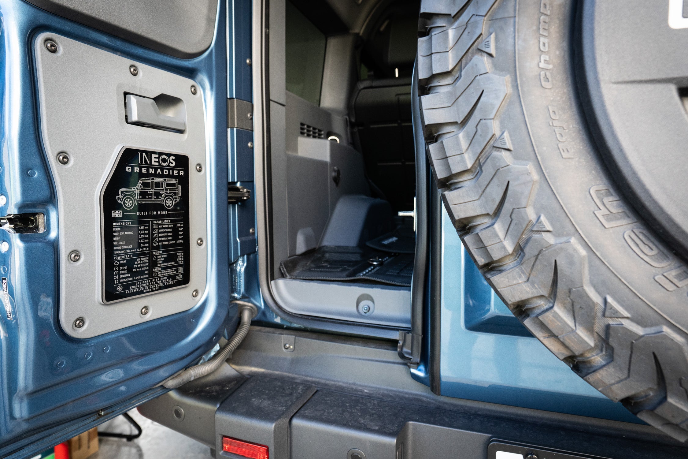 Spec Plate for Cargo Door - 2024+ Grenadier Station Wagon