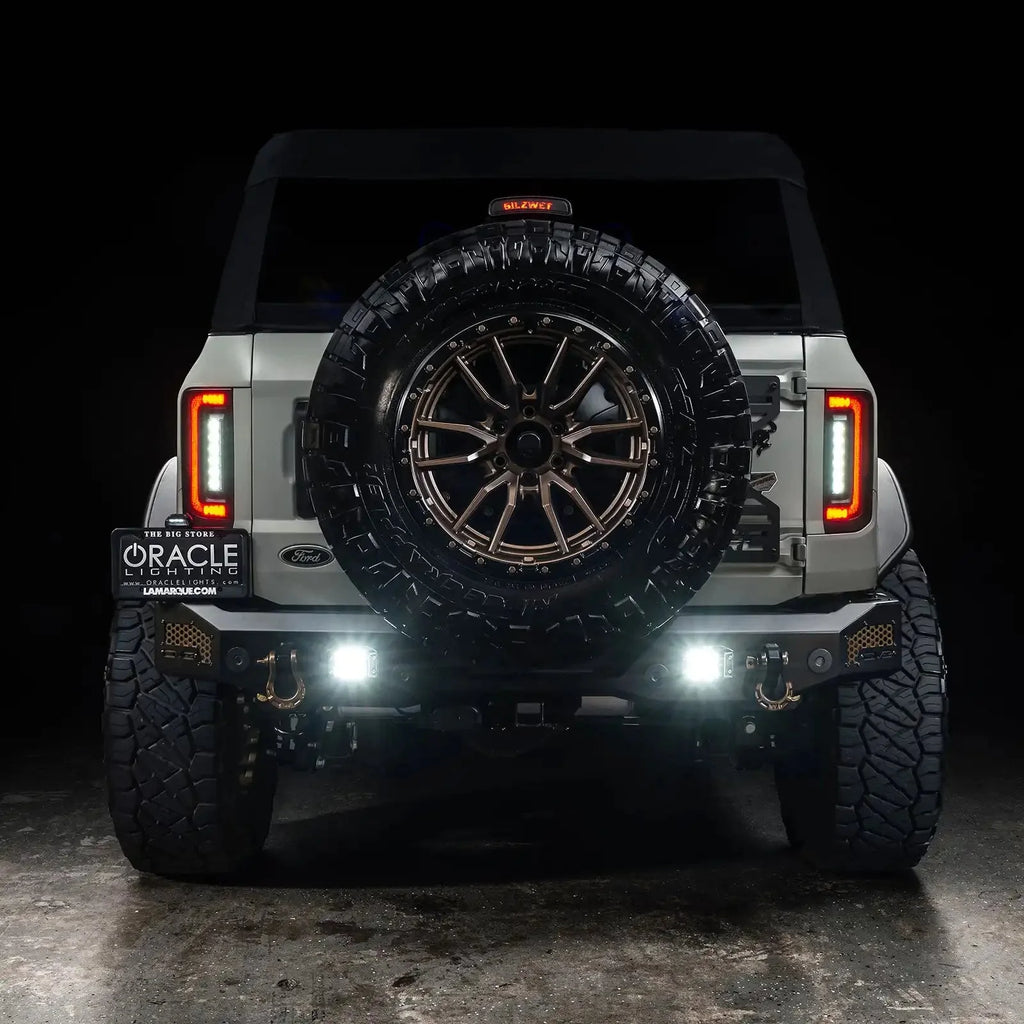 V2 | 2021-2025 Ford Bronco Flush Mount LED Tail Lights - Low Profile | 1,400 Lumens