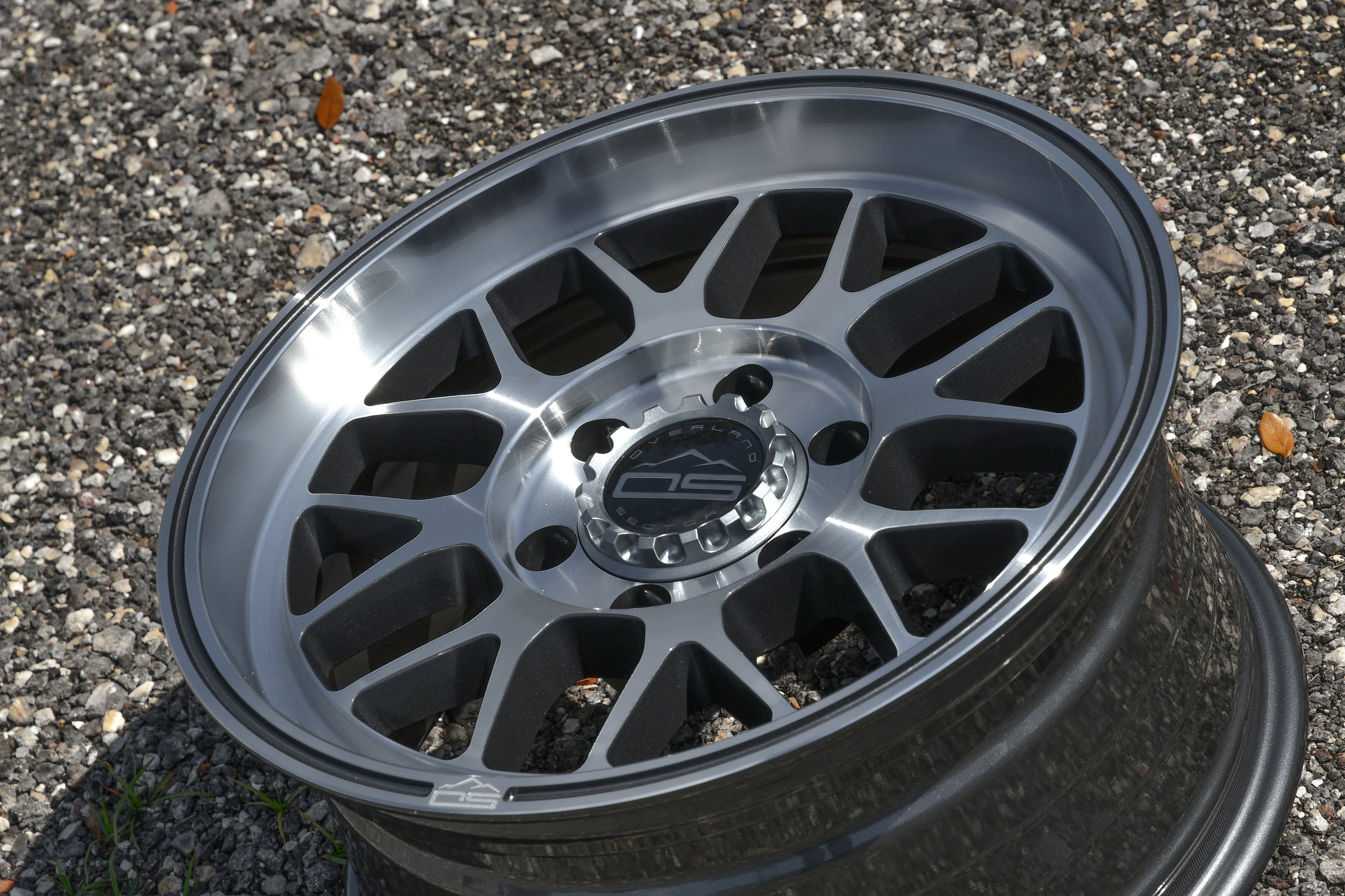 Overland Sector Hyperdrive Flow Formed 17x8.5 +25 5x108/5x114.3 73.1mm Gloss Gun Metal/Machined Face