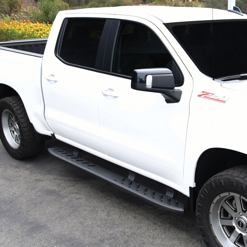 WESTIN THRASHER RUNNING BOARDS-TEXTURED BLACK 2019-2026 Chevrolet Silverado
