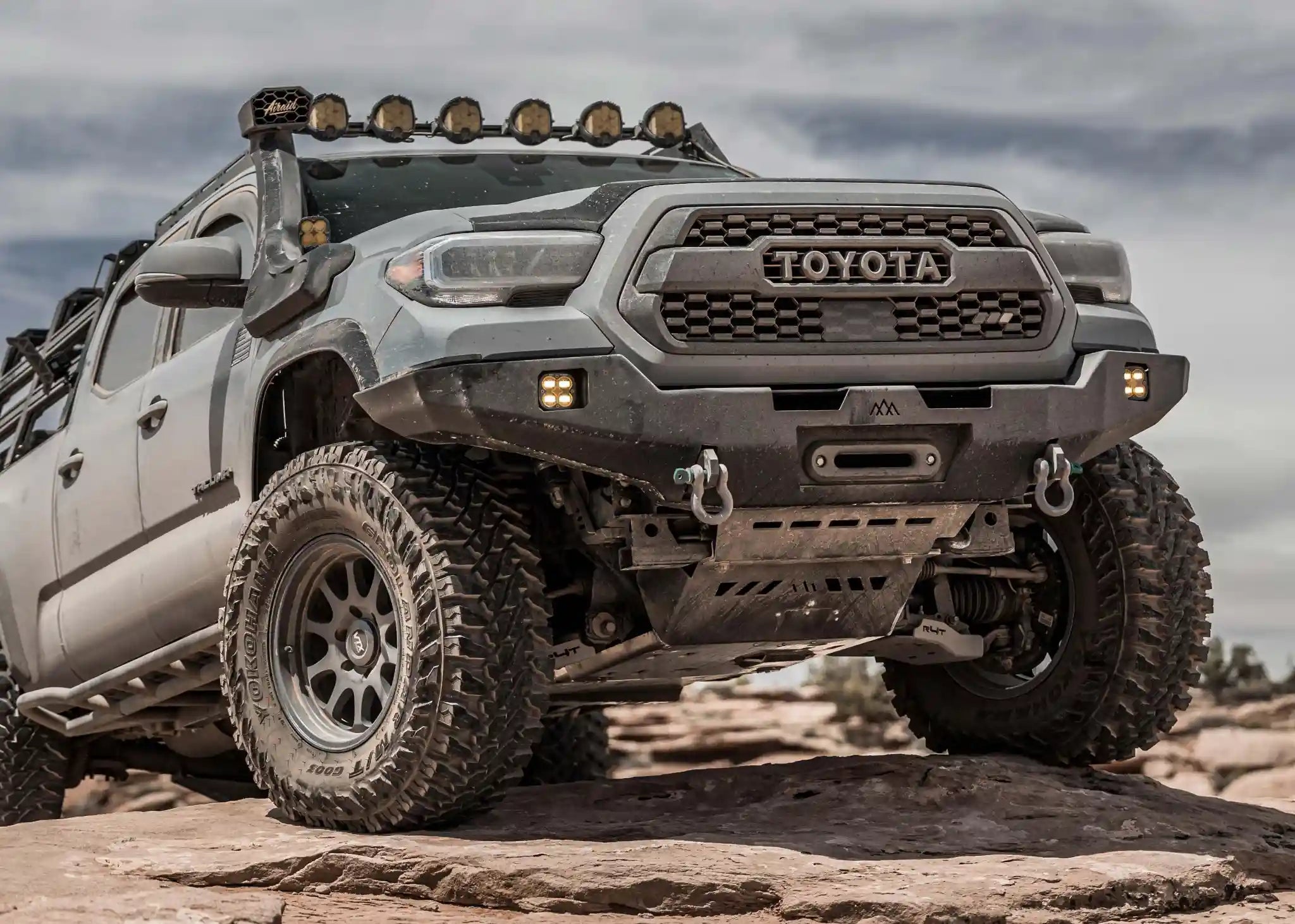 Hi-Lite Overland Toyota Tacoma Front Bumper 3rd Gen (2016-2023) [No Bull Bar]