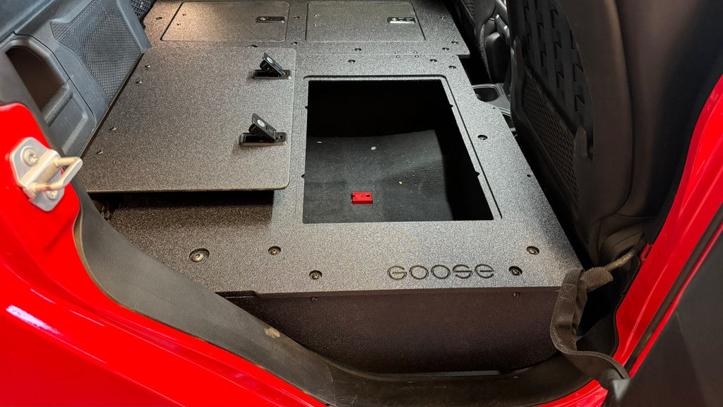 Jeep Gladiator 2019-Present JT 4 Door - Second Row Seat Delete Plate System - High Platform