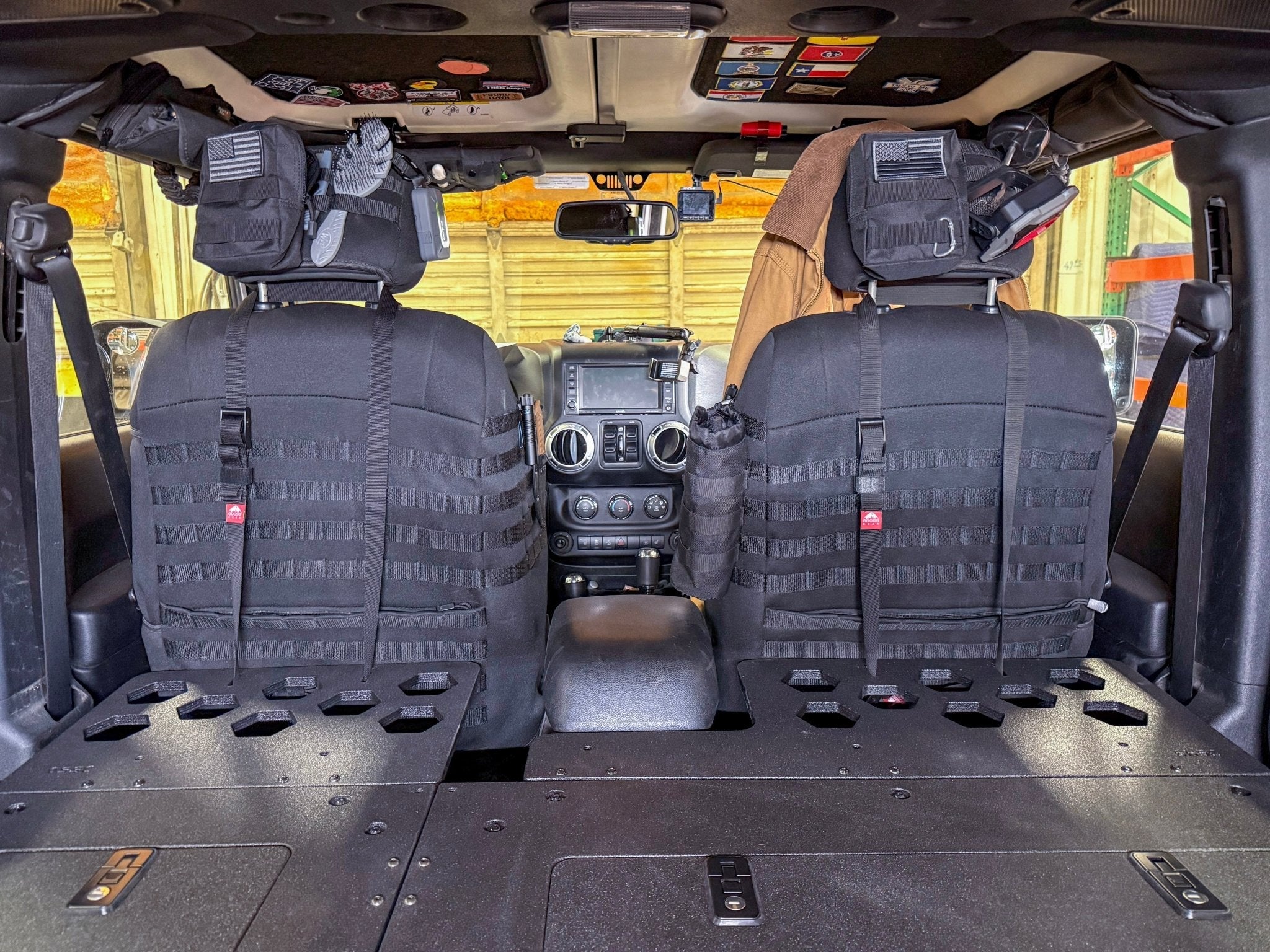 Jeep - Wrangler - 2007-2018 - JKU - 4 Door - Explore Series - Seat Delete Plate System - Second Row - Module Based - 8" Module