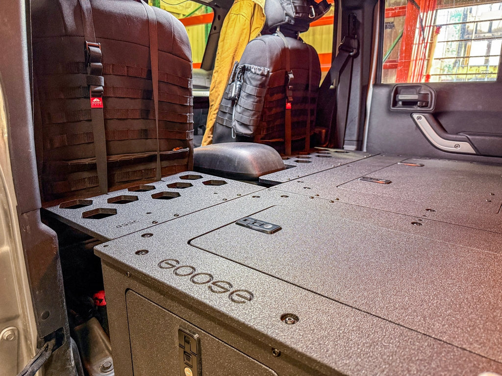 Jeep - Wrangler - 2007-2018 - JKU - 4 Door - Explore Series - Seat Delete Plate System - Second Row - Module Based - 8" Module