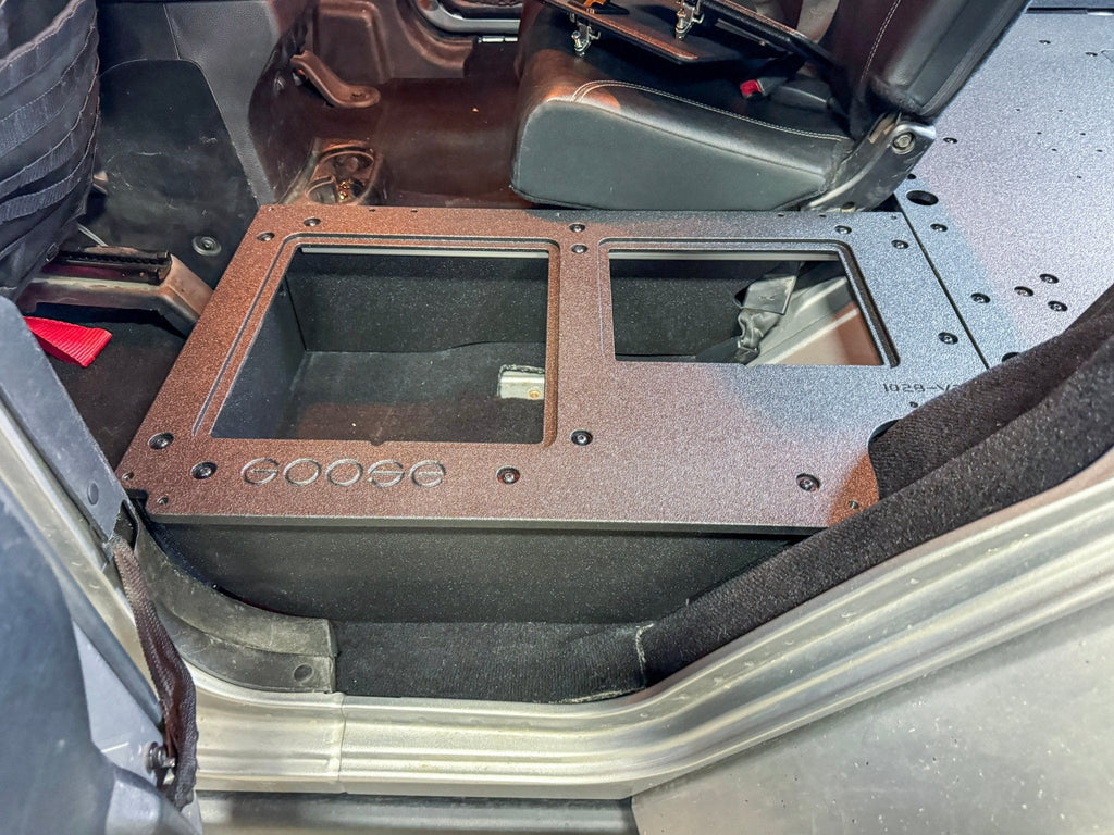 Jeep Wrangler 2007-2018 JKU 4 Door - Second Row Seat Delete Plate System - V2