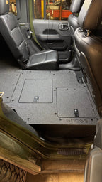 Jeep Wrangler 2018-2023 JLU 4 Door - Second Row Seat Delete Plate System - V2