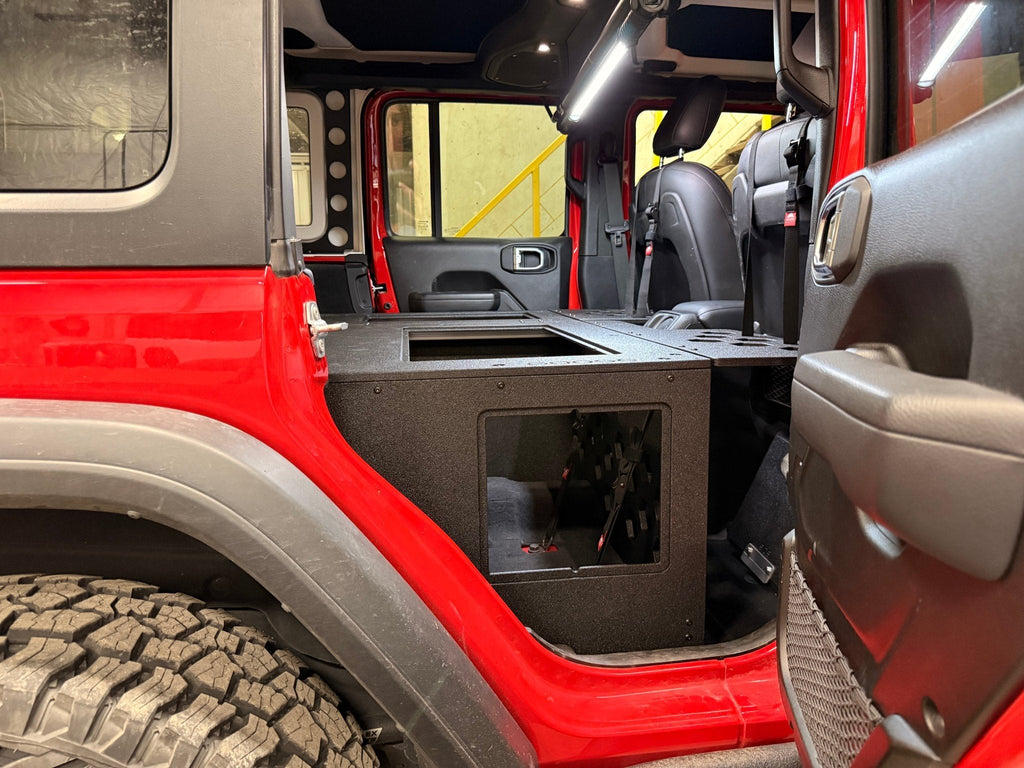 Jeep - Wrangler - 2024-Present - JLU - 4 Door - Explore Series - Seat Delete Plate System - Second Row - Module Based - 10" Module