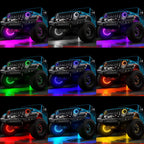 ORACLE Lighting LED Illuminated Wheel Rings - ColorSHIFT RGB+W