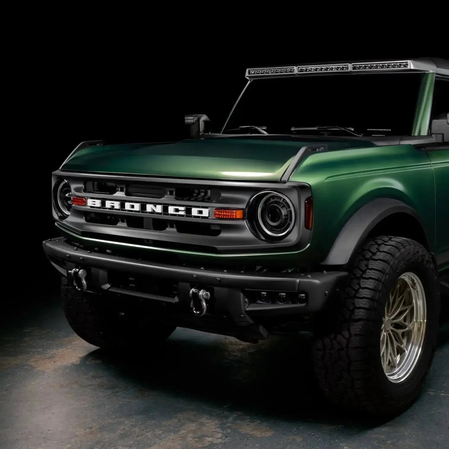 2021-2026 Ford Bronco Triple LED Fog Light Kit - Steel Modular Bumper | 90W