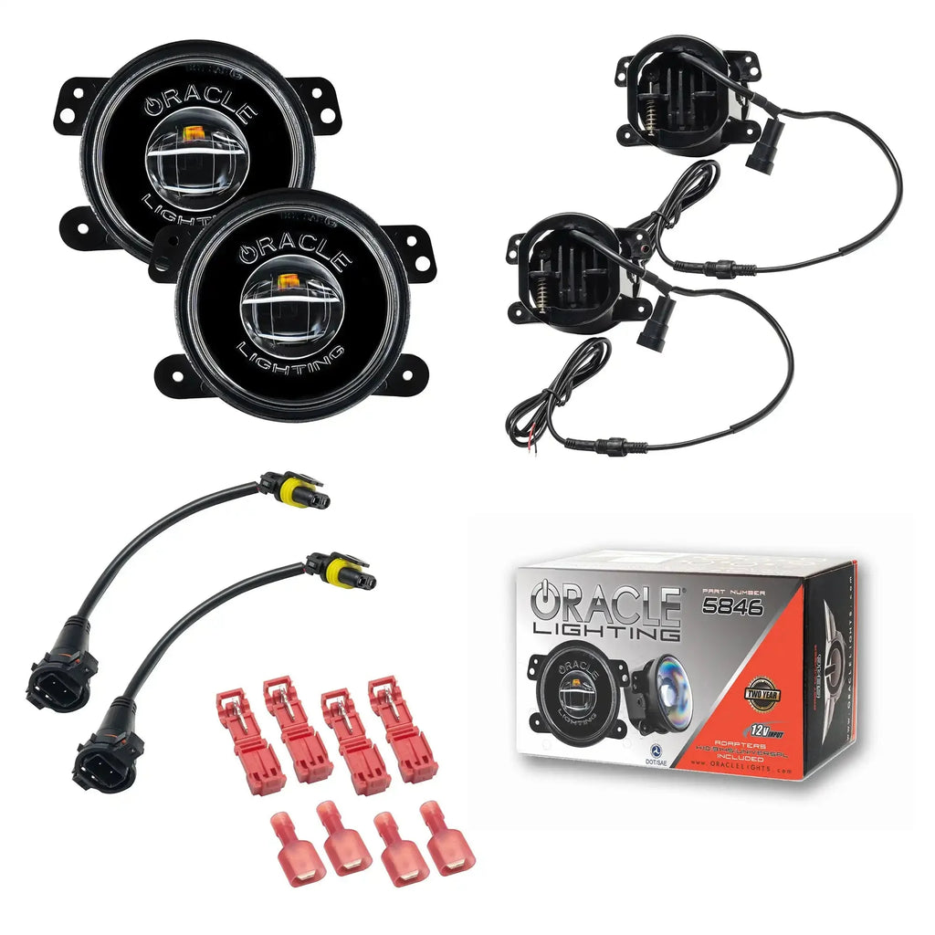 ORACLE Lighting 20W LED Fog Lights for Jeep Wrangler JK/JL & Gladiator JT | High Performance Plug-and-Play