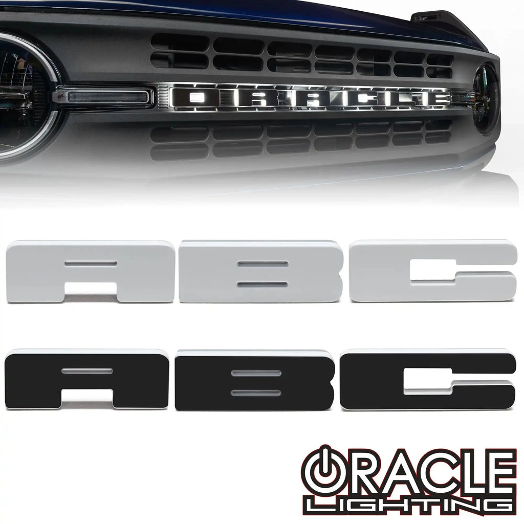 ORACLE Lighting Universal Illuminated LED Letter Badges - White LED - Individual