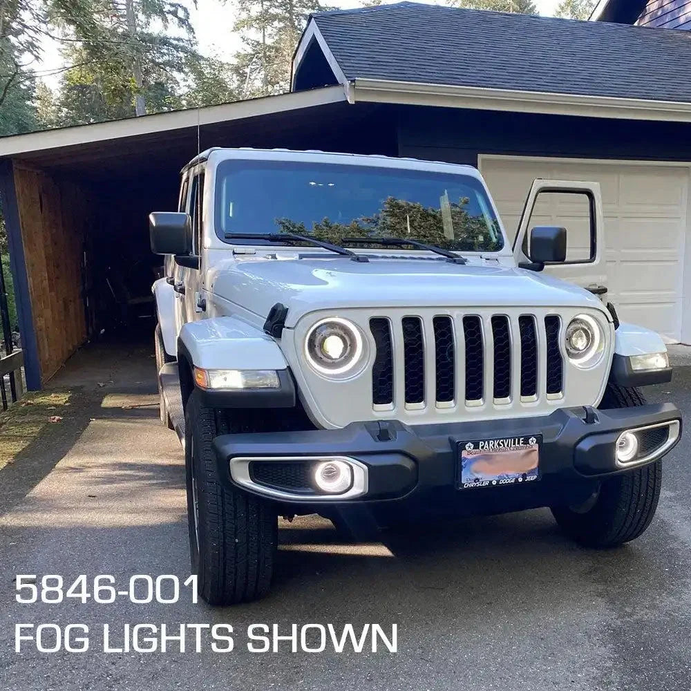 ORACLE Lighting 20W LED Fog Lights for Jeep Wrangler JK/JL & Gladiator JT | High Performance Plug-and-Play