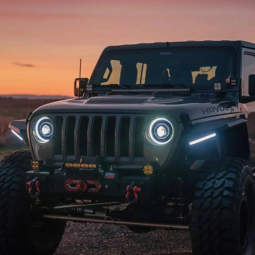 ORACLE Lighting Oculus™ Switchback Bi-LED Projector Headlights for Jeep Wrangler JL/ Gladiator JT