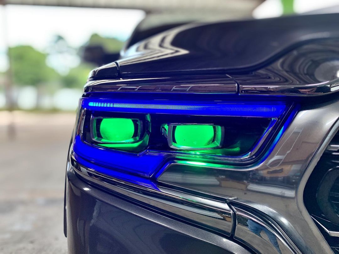 ORACLE Lighting 2019-2024 Ram 1500 RGBW+A Headlight DRL Upgrade Kit - LED Projector Headlights