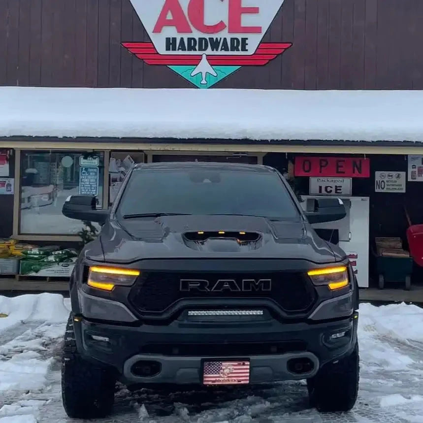 2019-2026 RAM Rebel/TRX/RHO Front Bumper Flush LED Light Bar | 100W 12,000 Lumens