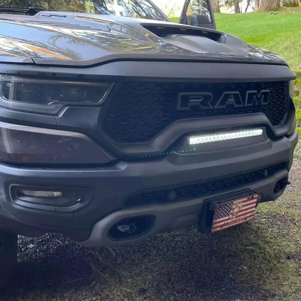 2019-2026 RAM Rebel/TRX/RHO Front Bumper Flush LED Light Bar | 100W 12,000 Lumens