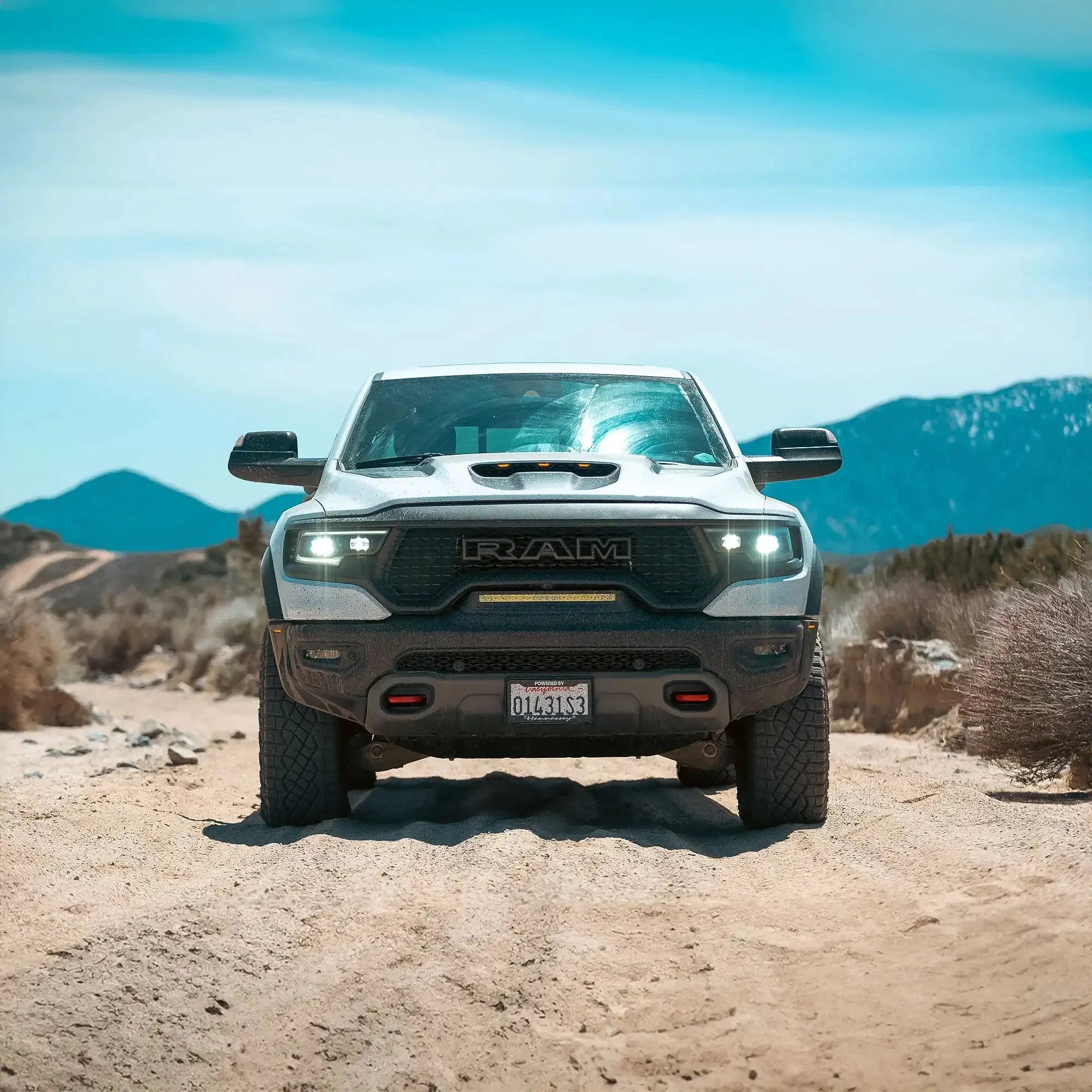 2019-2026 RAM Rebel/TRX/RHO Front Bumper Flush LED Light Bar | 100W 12,000 Lumens