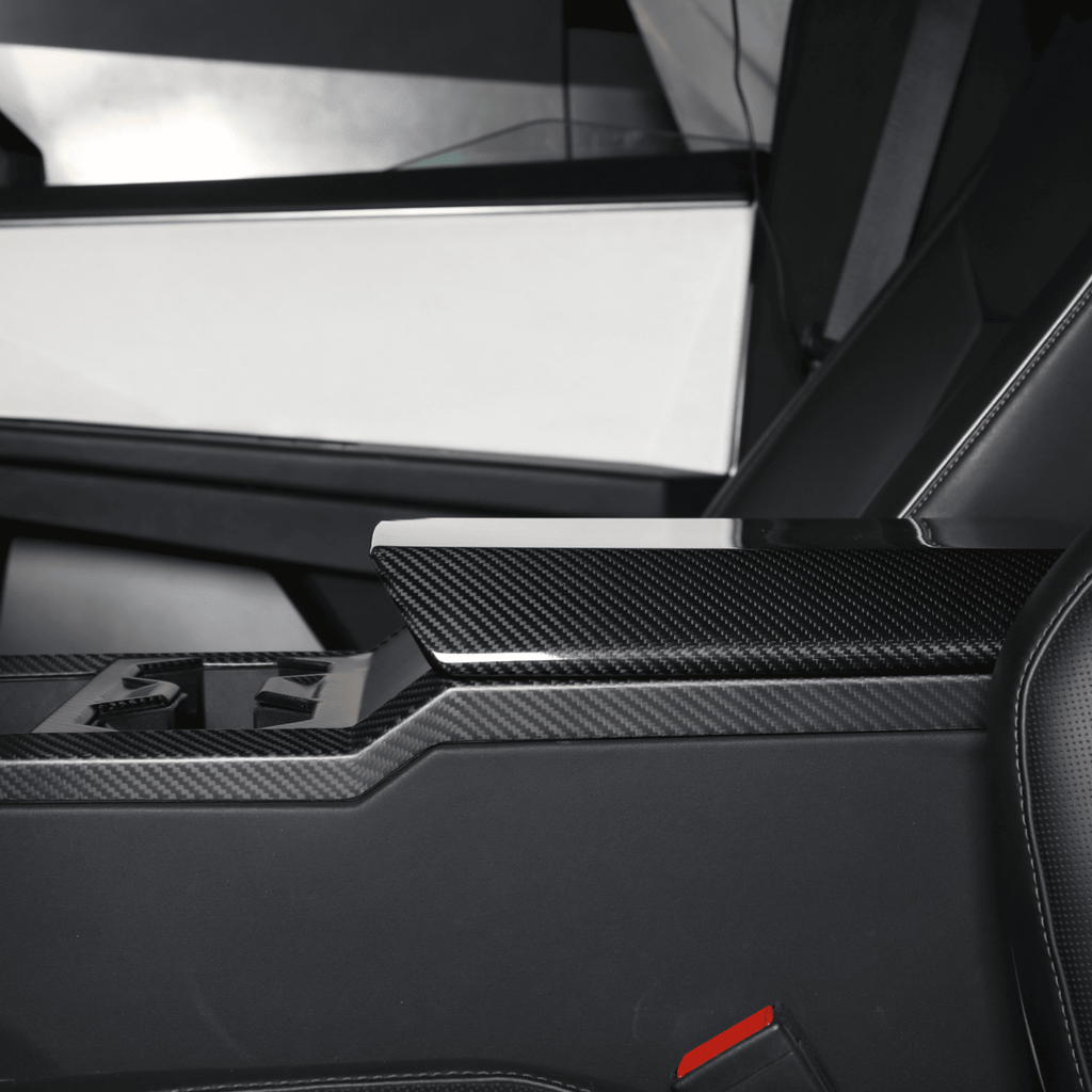 [Real Carbon Fiber] Armrest Cover For Cybertruck