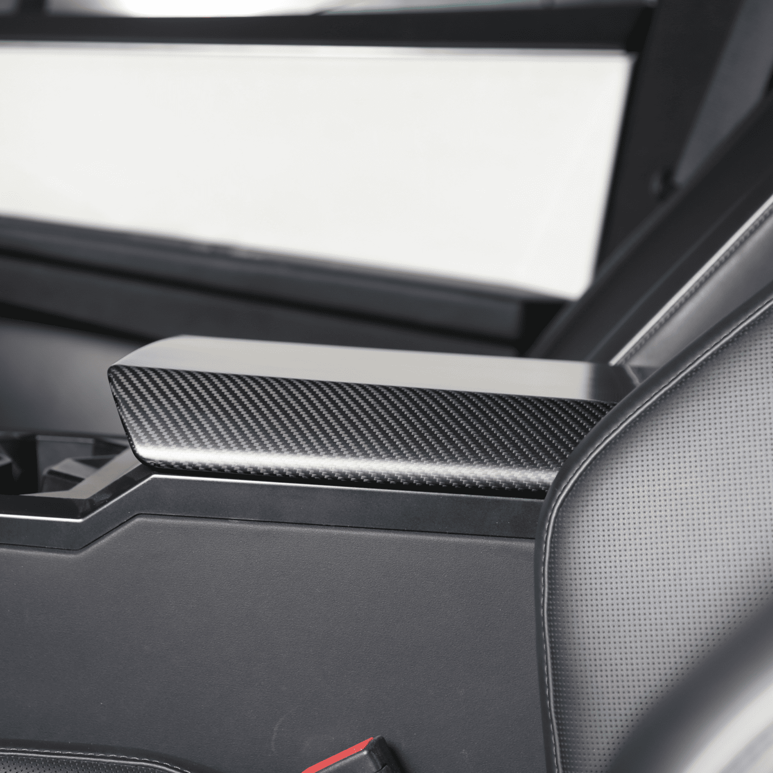[Real Carbon Fiber] Armrest Cover For Cybertruck