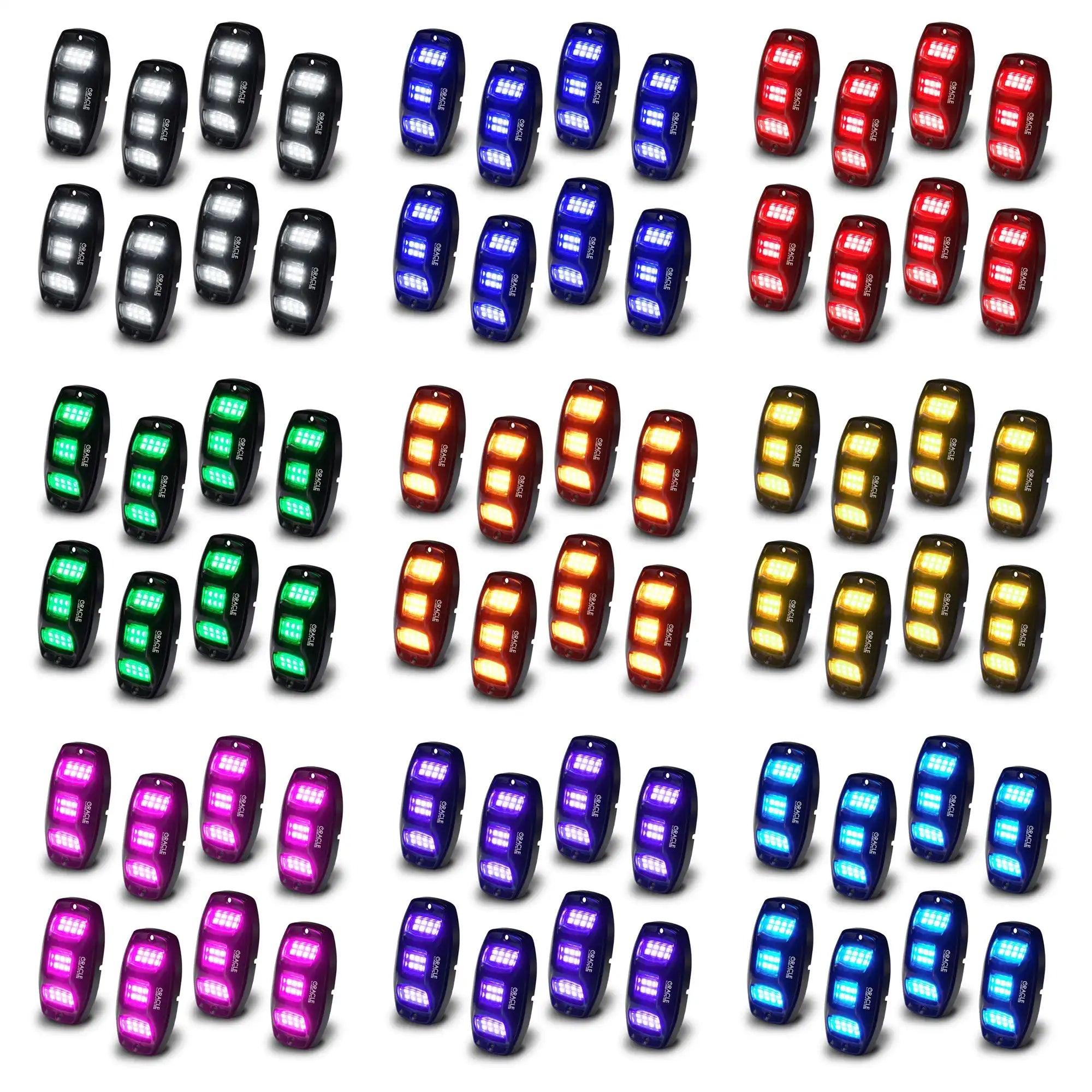 ColorSHIFT RGB+W Underbody Rock Light Kit - 230° Wide Angle Bluetooth Control