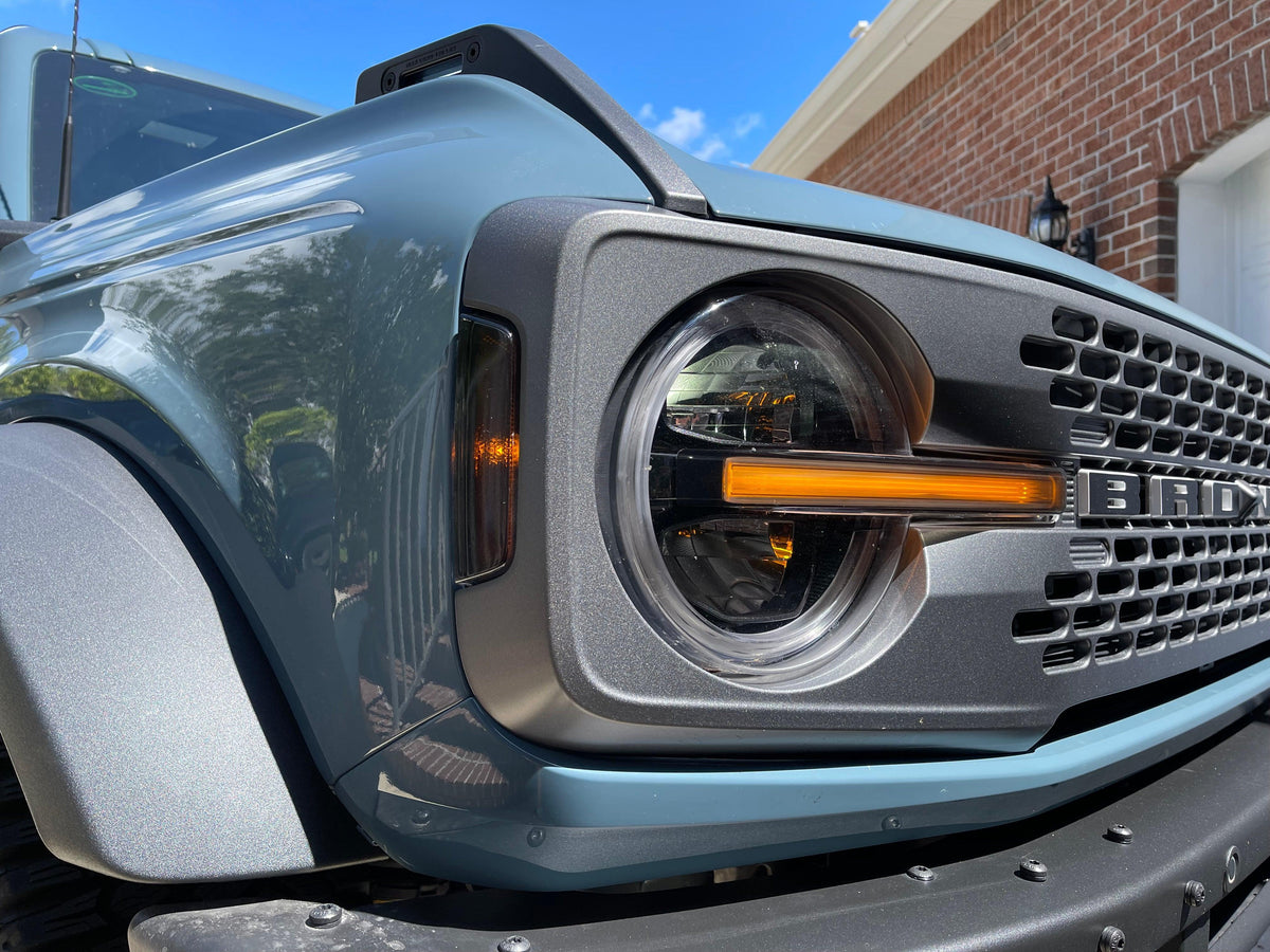 Smoked Signature DRL Bar Overlays - 2021+ Bronco (Signature Headlights)