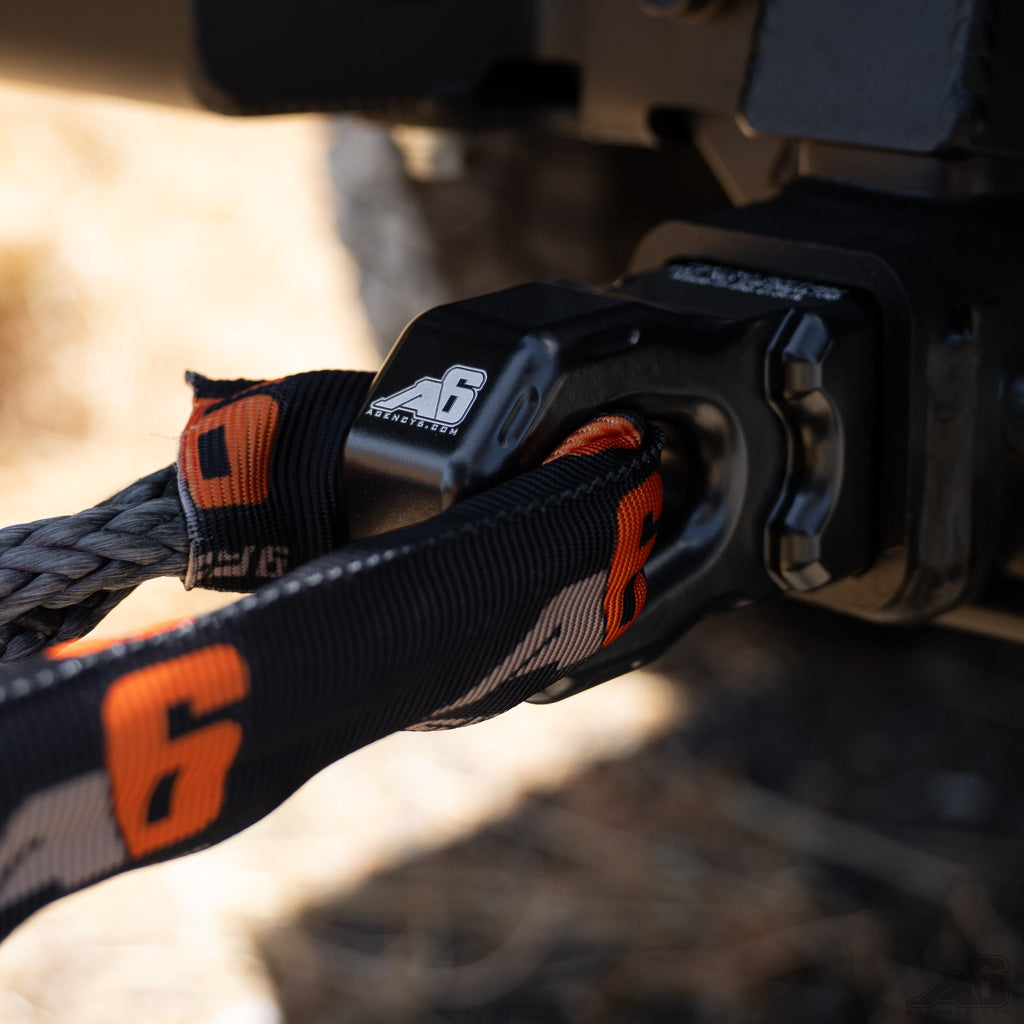 Agency 6 Soft Shackle Recovery Block with Soft Shackle & Hitch Pin – 2" Receiver