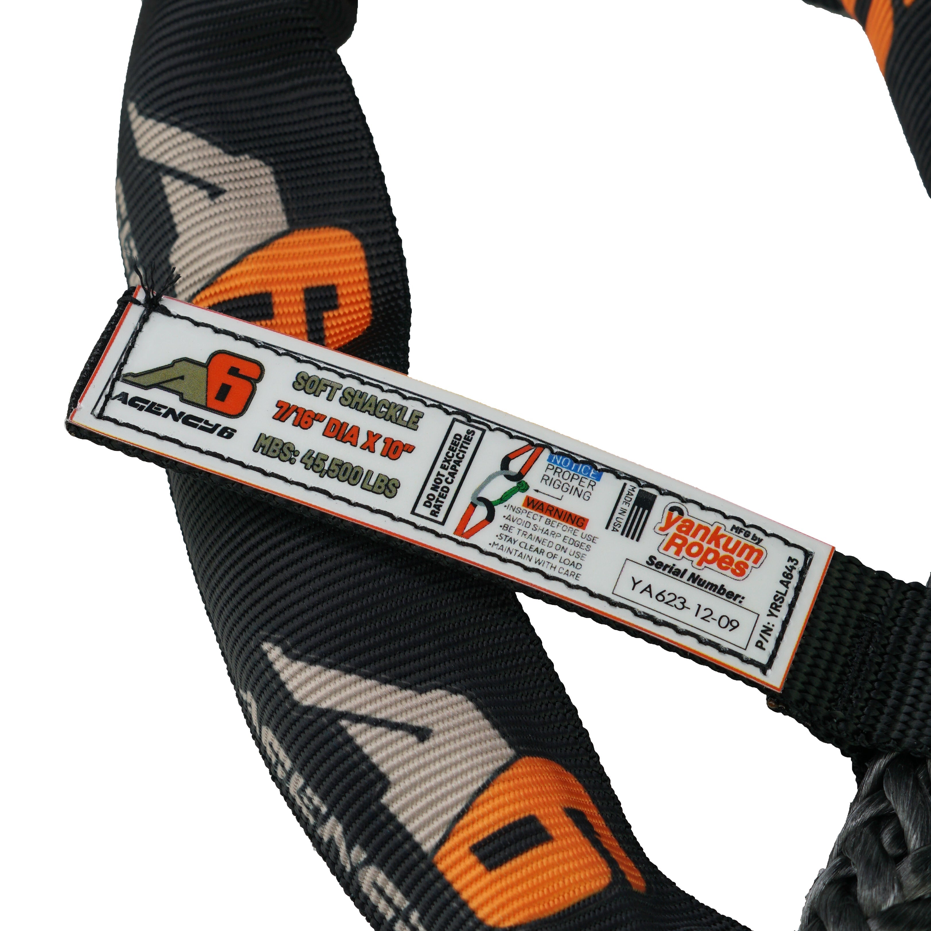 Agency 6 Soft Shackle - 7/16" - 45,500 Min Break Strength