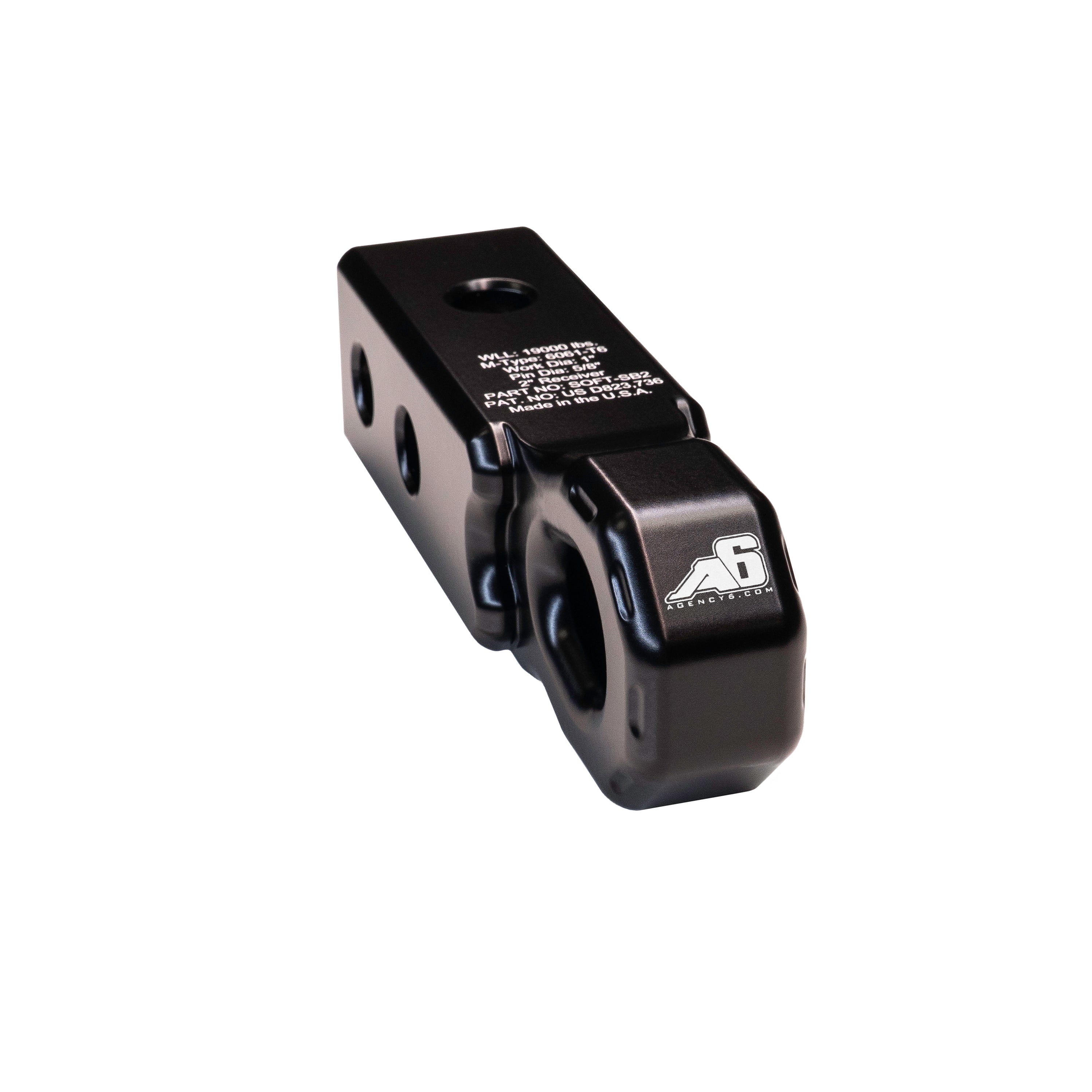 Agency 6 Soft Shackle Recovery Block – 2" Receiver