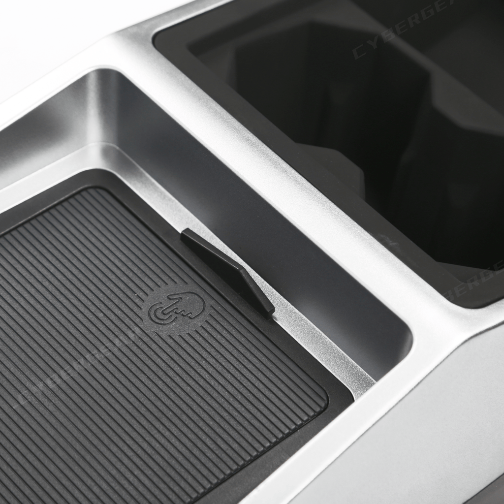 Tesla Cybertruck Center Floor Organizer & Trash Bin