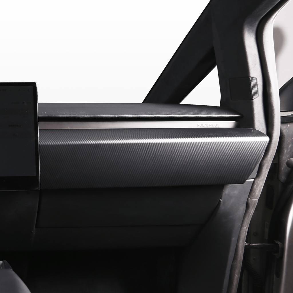 [Carbon Fiber Pattern ABS] Dashboard Cover For Cybertruck (2 PCS)