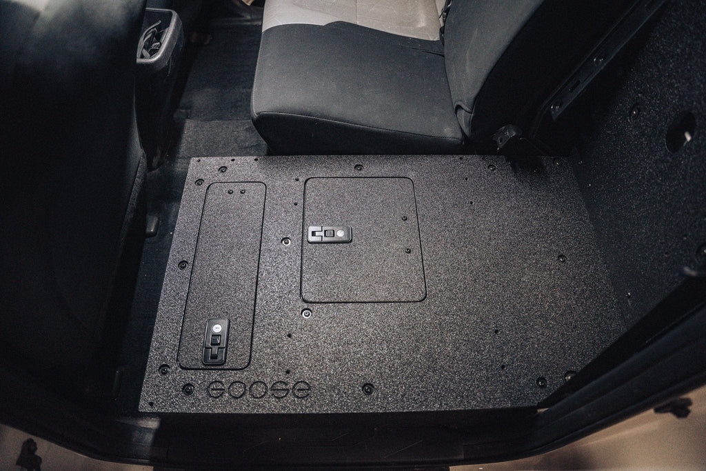 Toyota Tacoma 2005-2023 2nd and 3rd Gen Double Cab Version 2 - Second Row Seat Delete Plate System