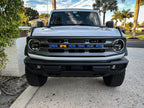 V2 Smoked Shortie Style Light Bar Overlays - 2021+ Bronco (Standard Headlights)