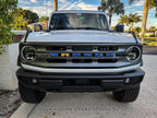 V2 Smoked Shortie Style Light Bar Overlays - 2021+ Bronco (Standard Headlights)