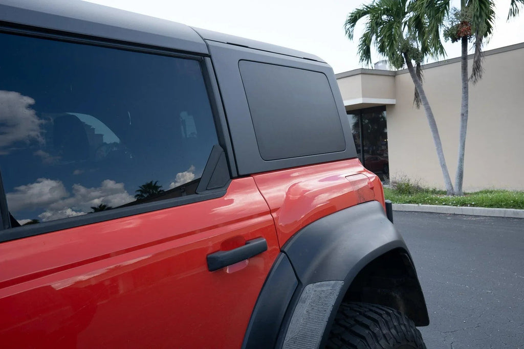 Stealth Clear Hardtop Side Window Overlays - 2021+ Bronco 4 Door