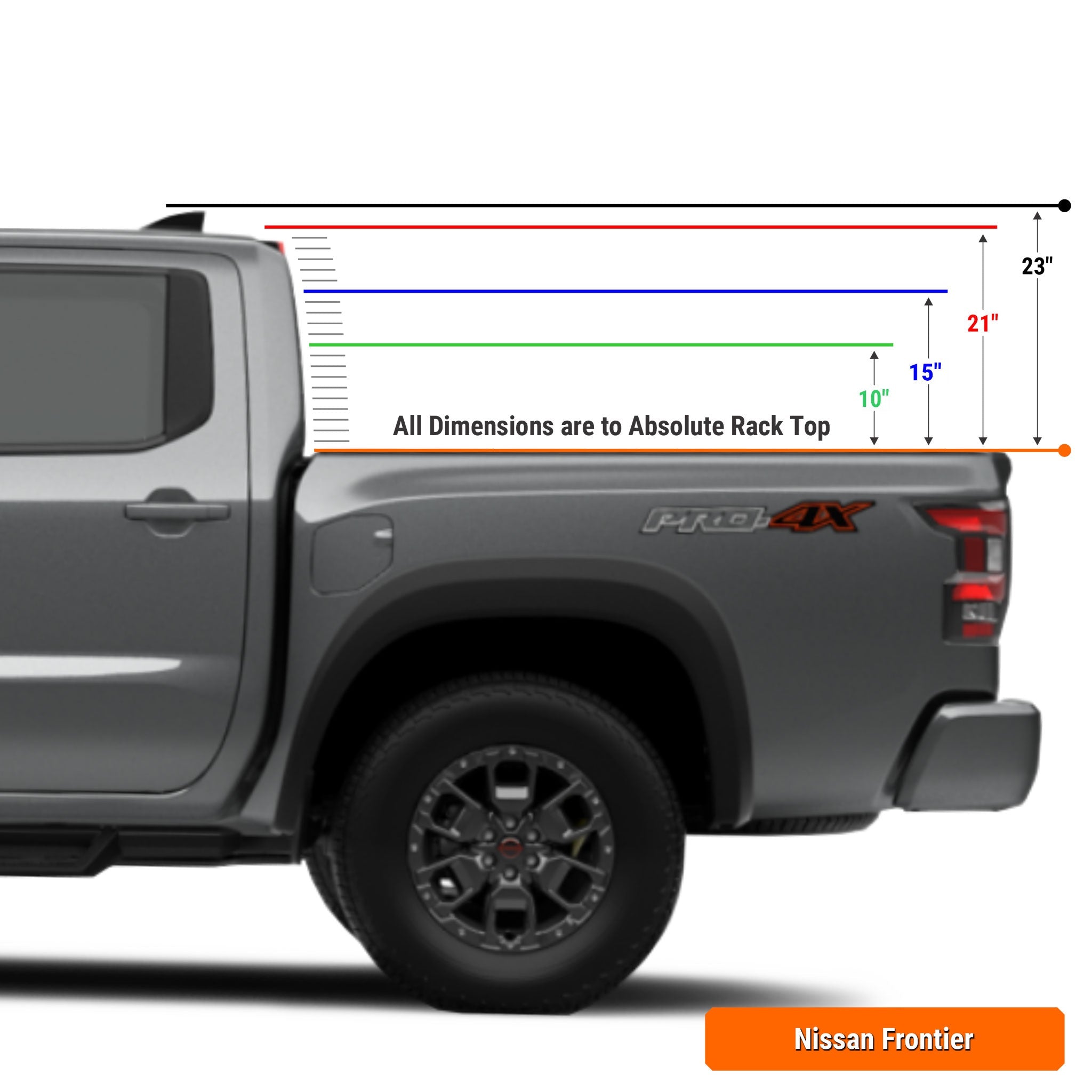 Nissan Frontier Bed Rack for Retrax XR Covers | XTR1